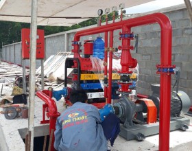 Công trình lắp đặt hệ thống máy bơm KCN Hải Sơn