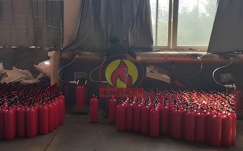 PCCC Hùng Thuật - Đơn vị chuyên nạp bình chữa cháy Long An uy tín, giá rẻ